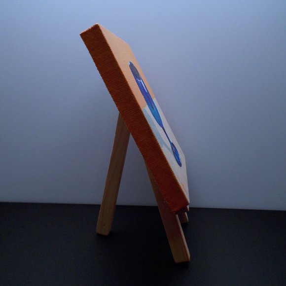 Acrylic Painting - Blue Chalice - Picture 3 of 5